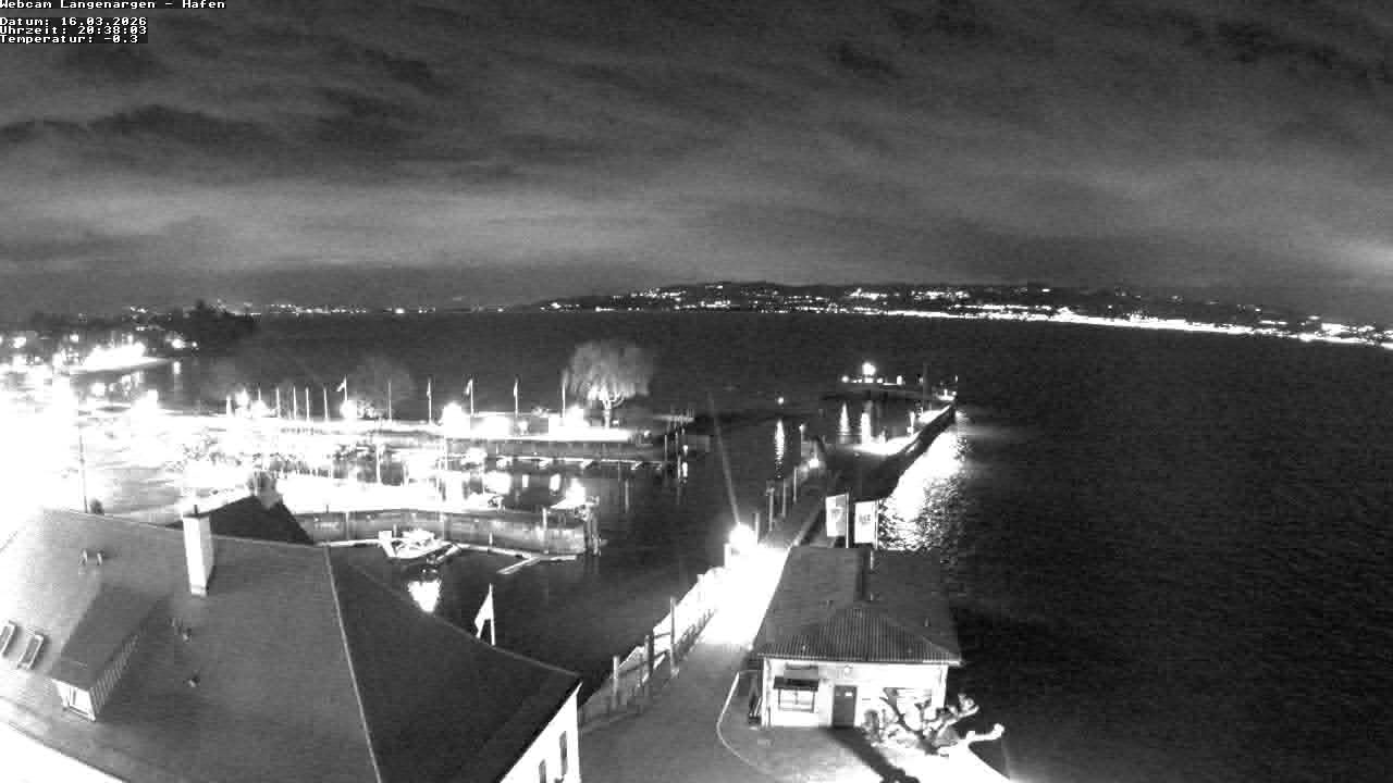 Archiv Foto Webcam Bodensee: Gemeindehafen Langenargen
