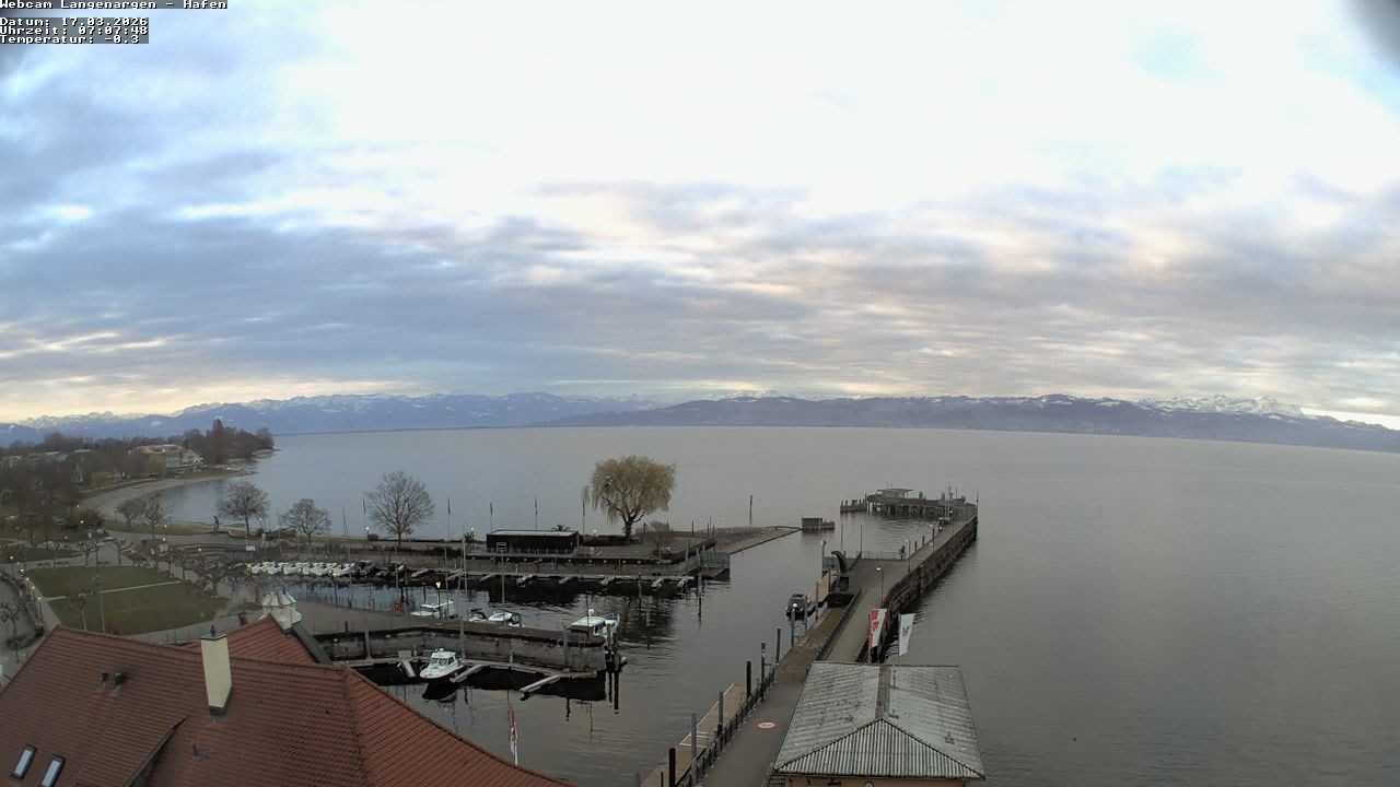 Archiv Foto Webcam Bodensee: Gemeindehafen Langenargen