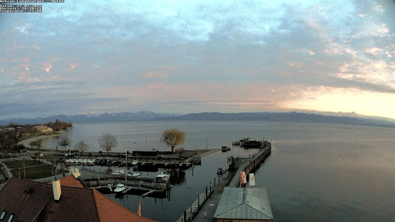 Archiv Foto Webcam Bodensee: Gemeindehafen Langenargen