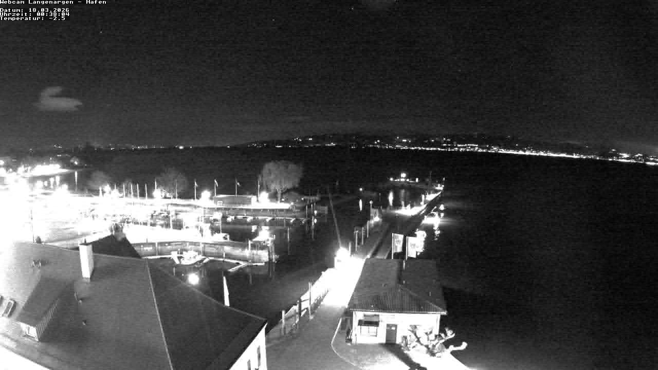 Archiv Foto Webcam Bodensee: Gemeindehafen Langenargen