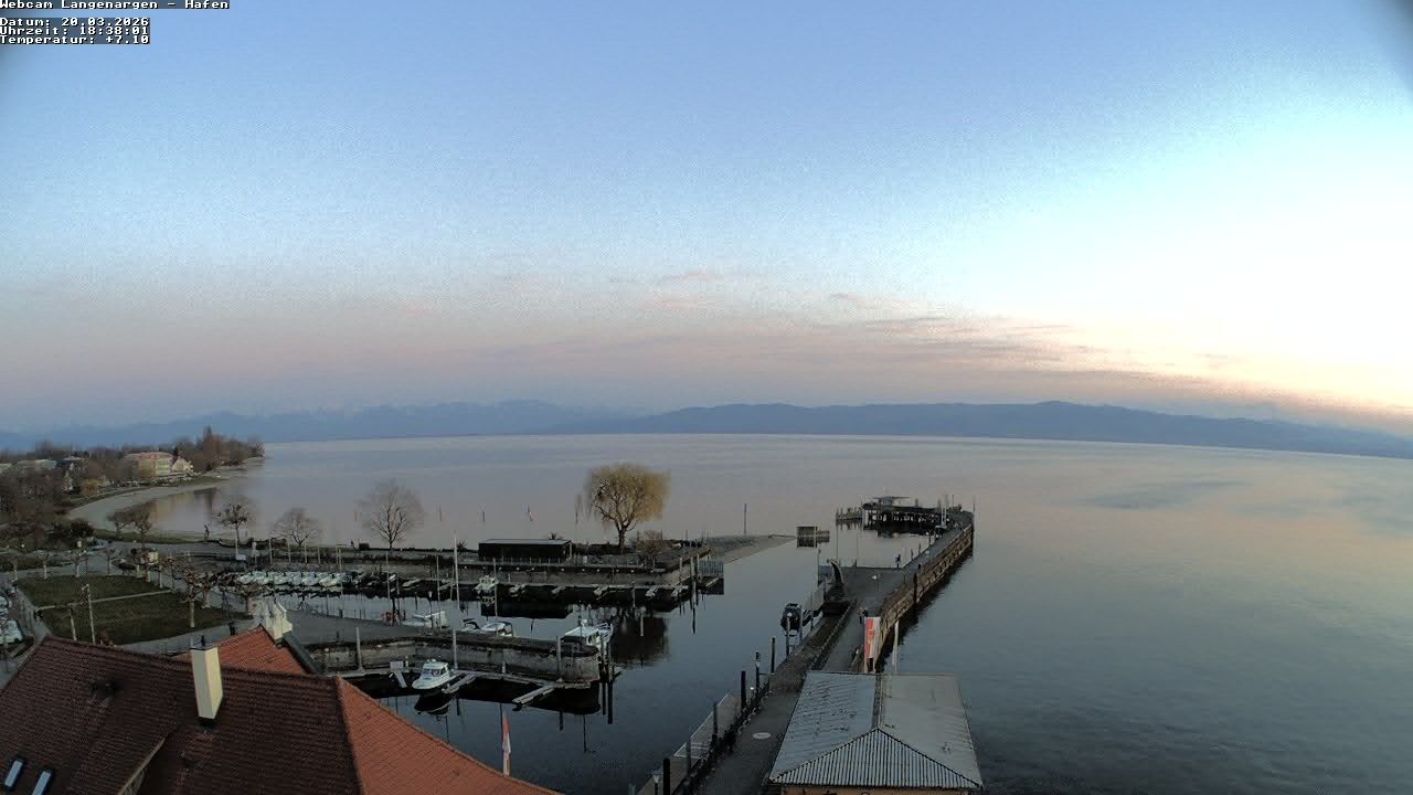 Archiv Foto Webcam Bodensee: Gemeindehafen Langenargen