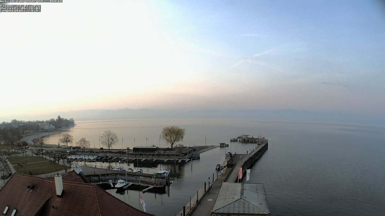 Archiv Foto Webcam Bodensee: Gemeindehafen Langenargen