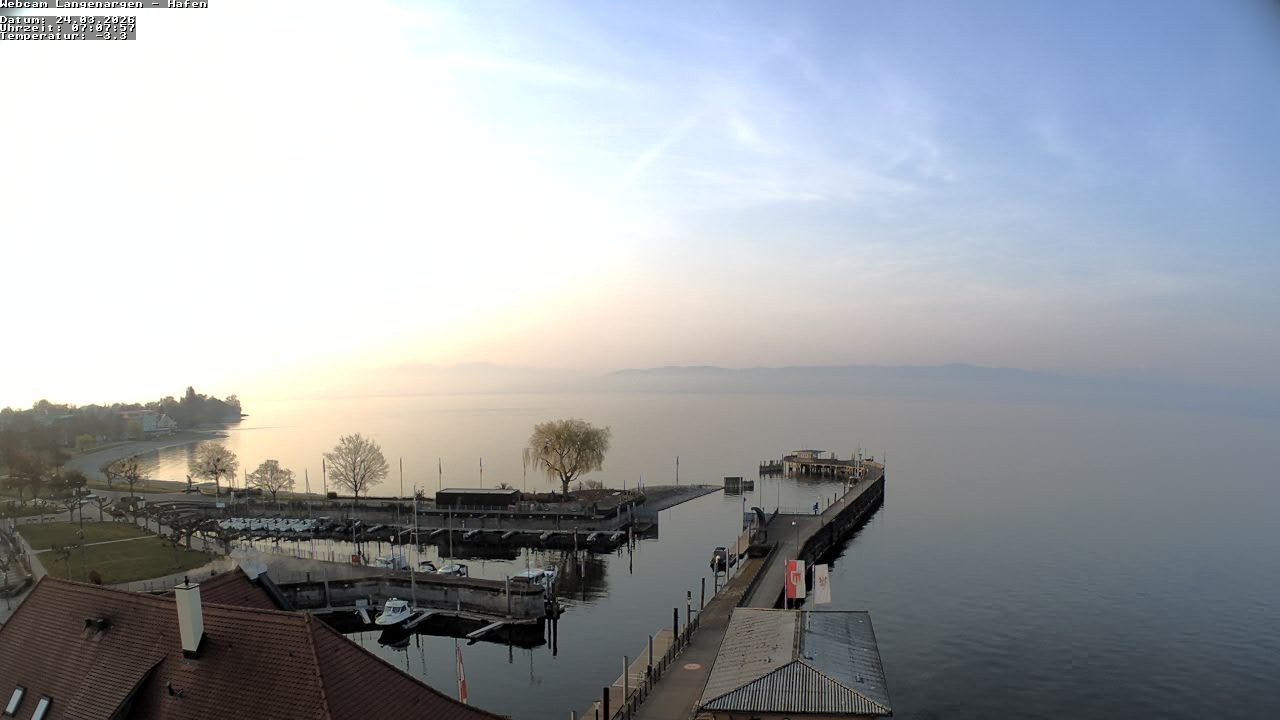 Archiv Foto Webcam Bodensee: Gemeindehafen Langenargen