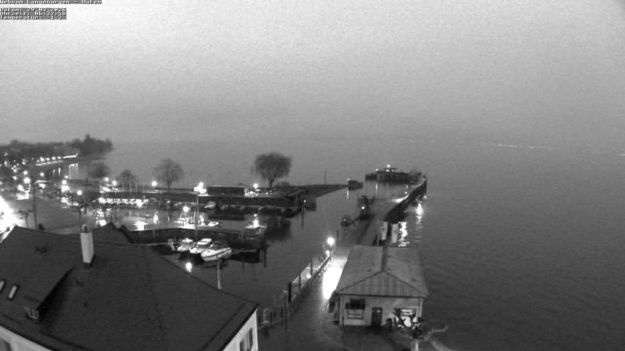 Archiv Foto Webcam Bodensee: Gemeindehafen Langenargen