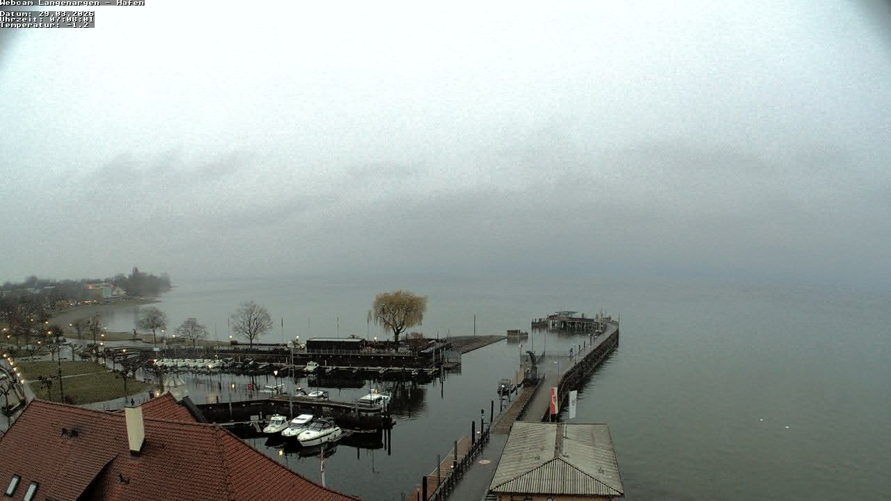 Archiv Foto Webcam Bodensee: Gemeindehafen Langenargen