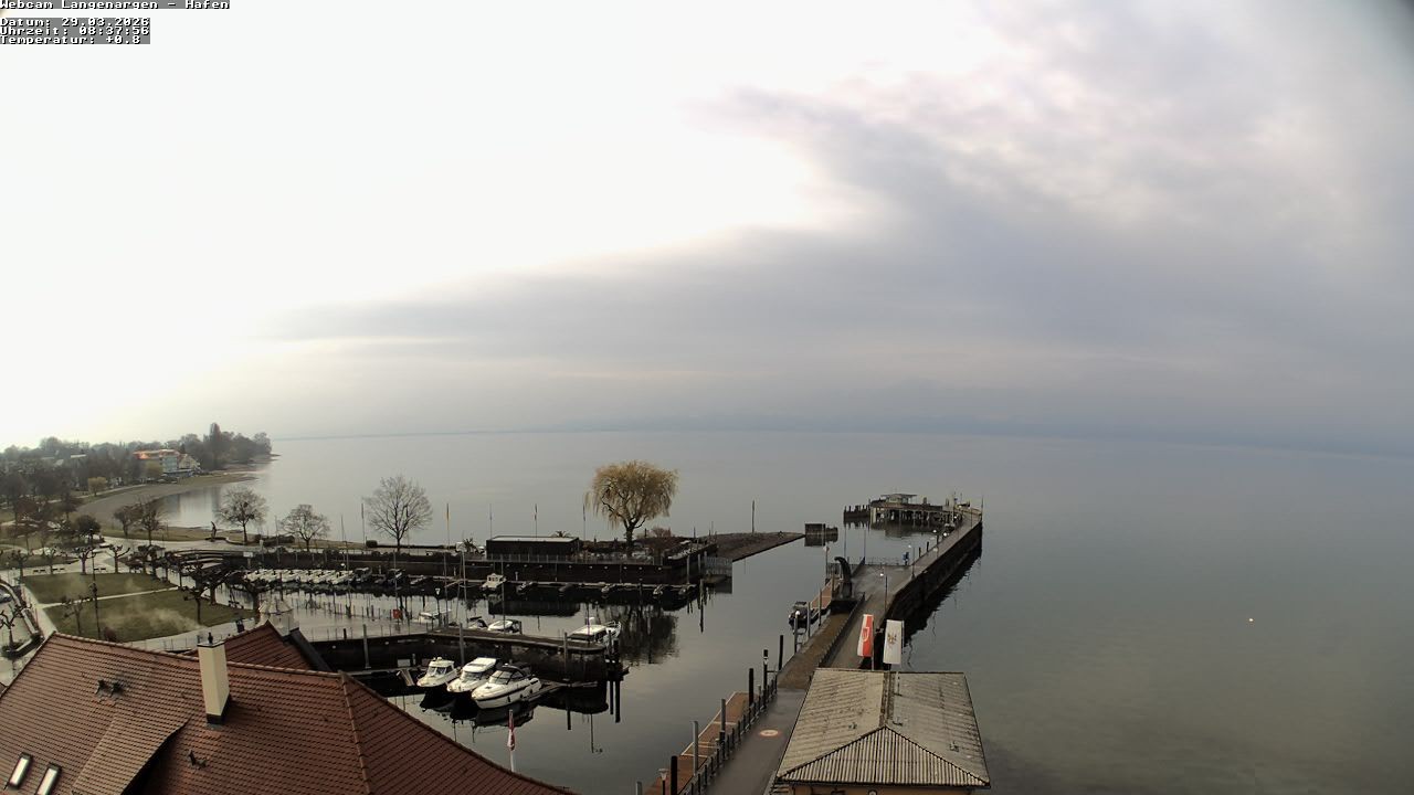 Archiv Foto Webcam Bodensee: Gemeindehafen Langenargen