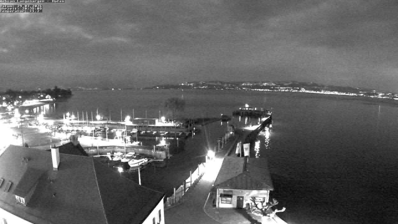 Archiv Foto Webcam Bodensee: Gemeindehafen Langenargen