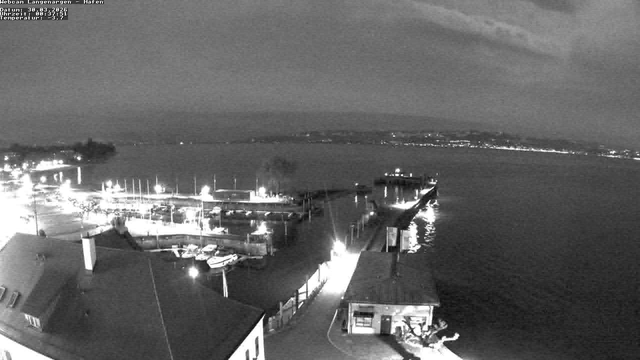 Archiv Foto Webcam Bodensee: Gemeindehafen Langenargen