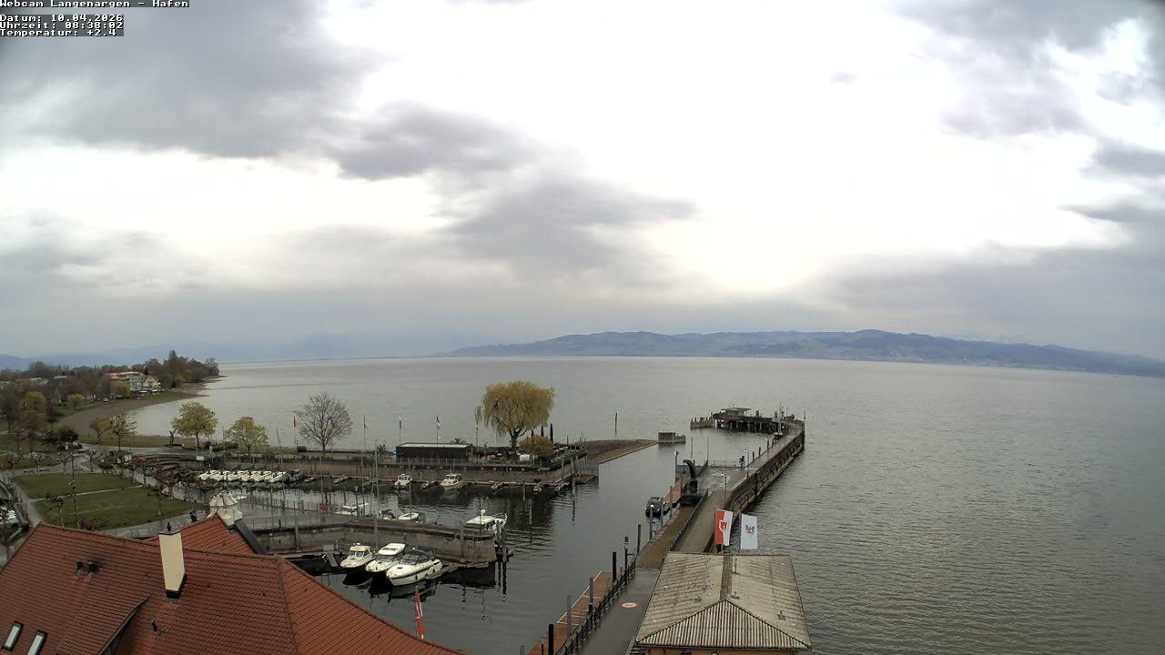 Archiv Foto Webcam Bodensee: Gemeindehafen Langenargen