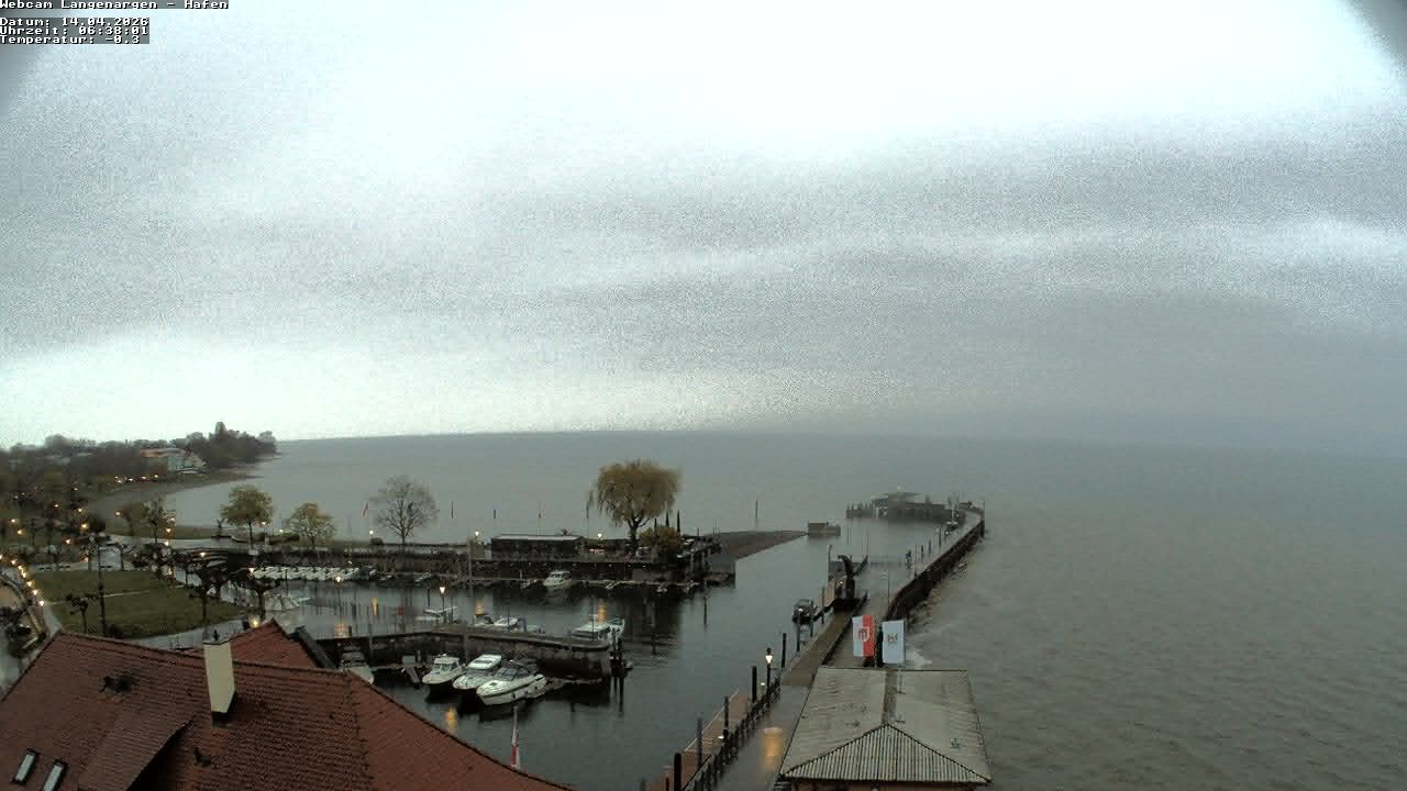 Archiv Foto Webcam Bodensee: Gemeindehafen Langenargen