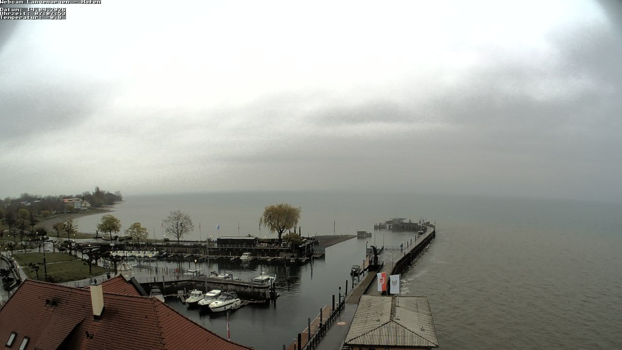 Archiv Foto Webcam Bodensee: Gemeindehafen Langenargen