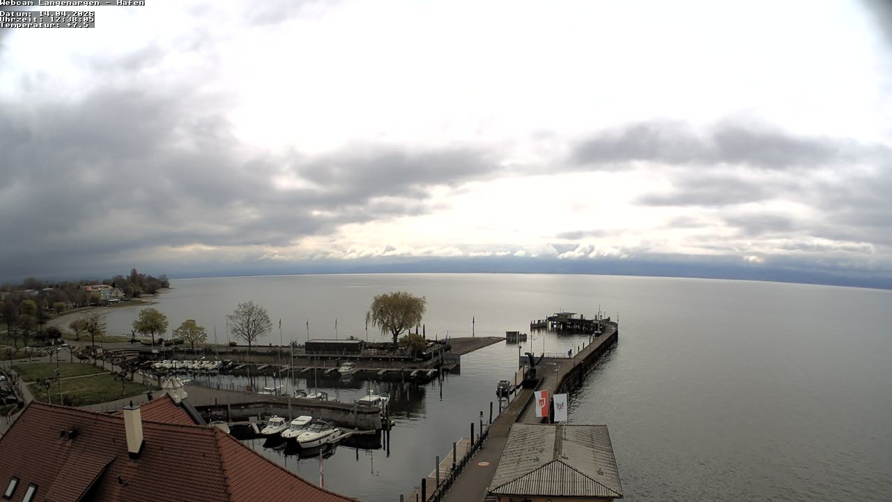 Archiv Foto Webcam Bodensee: Gemeindehafen Langenargen