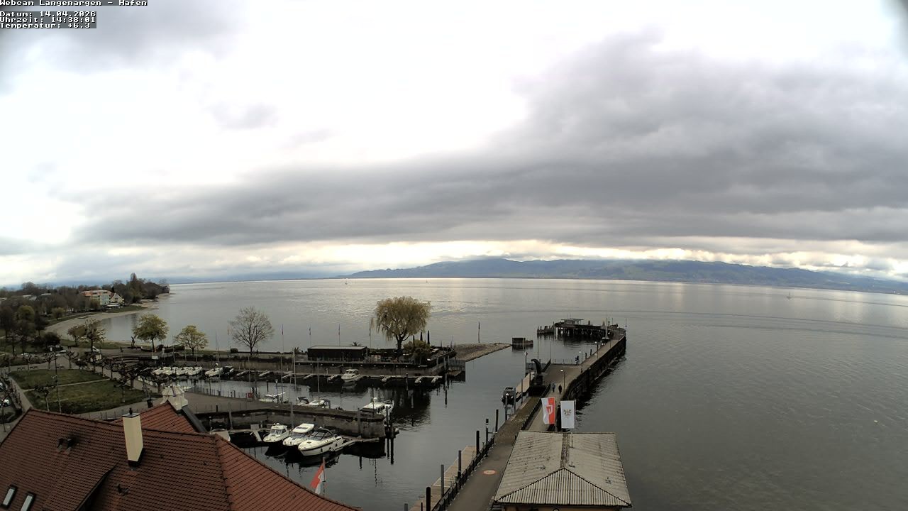 Archiv Foto Webcam Bodensee: Gemeindehafen Langenargen