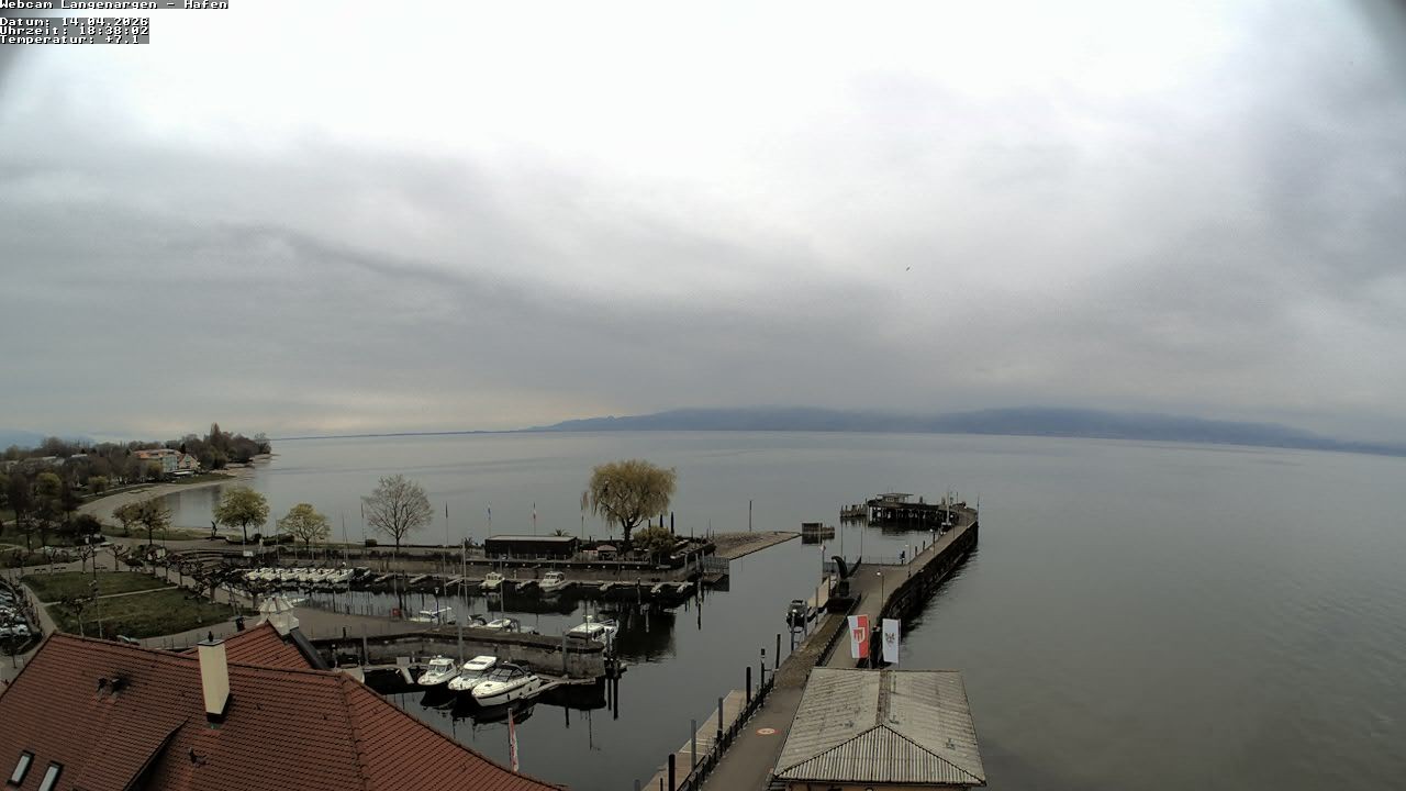 Archiv Foto Webcam Bodensee: Gemeindehafen Langenargen