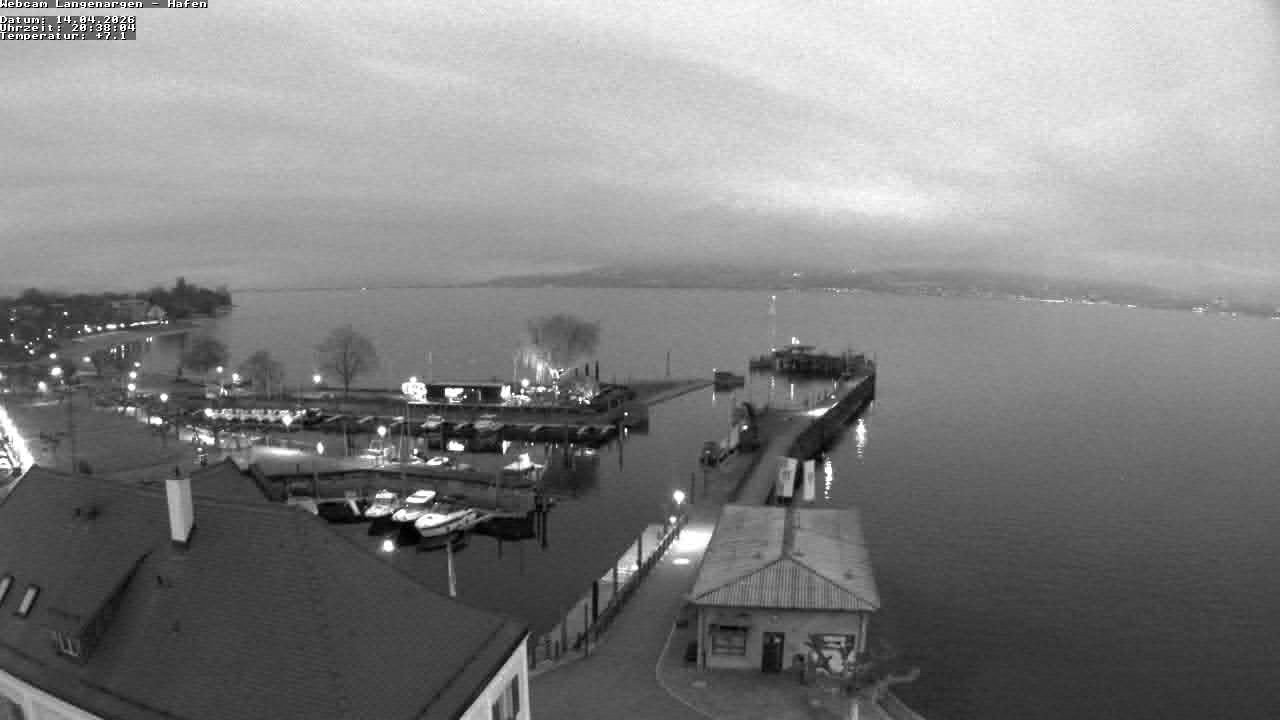 Archiv Foto Webcam Bodensee: Gemeindehafen Langenargen