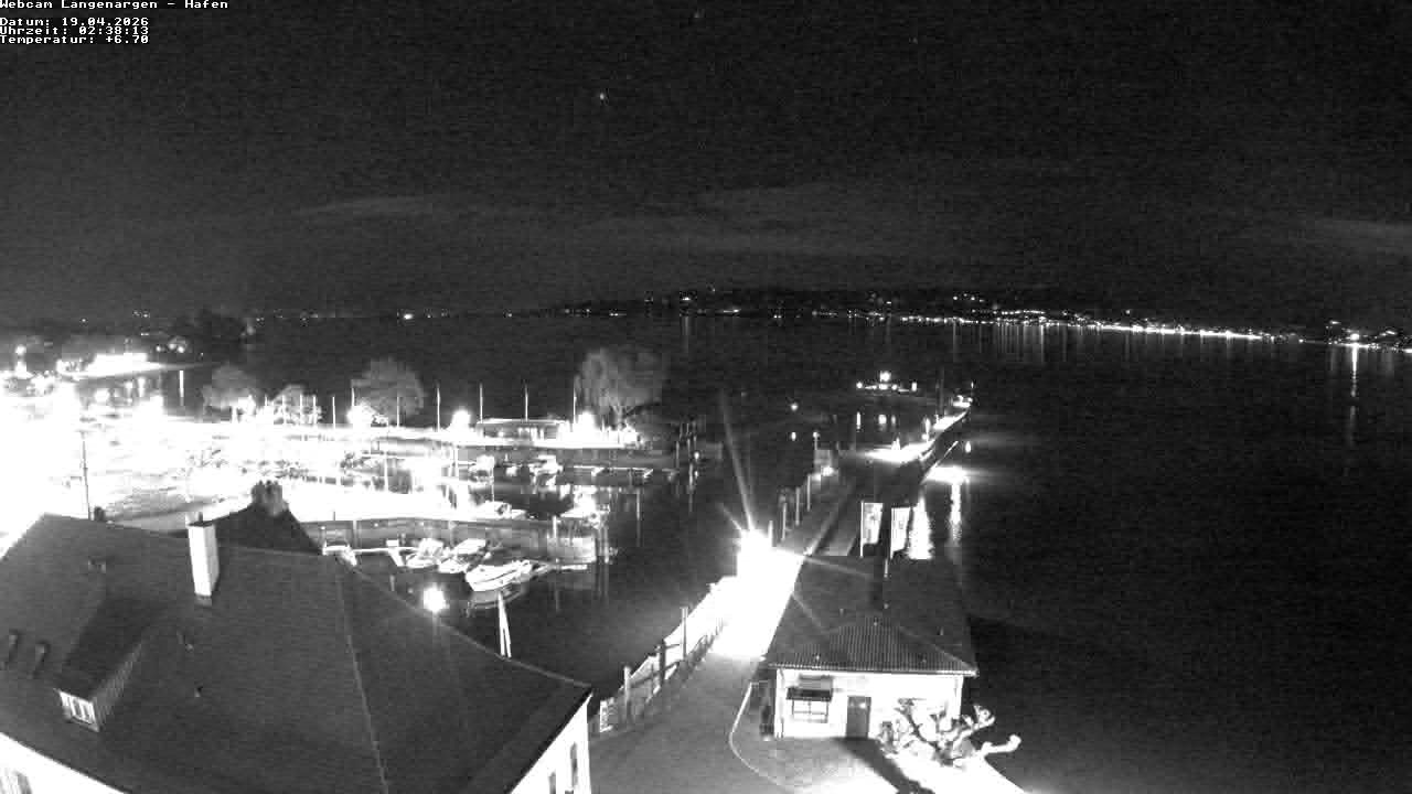 Archiv Foto Webcam Bodensee: Gemeindehafen Langenargen