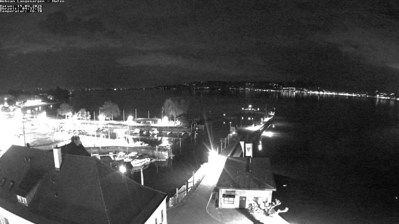 Archiv Foto Webcam Bodensee: Gemeindehafen Langenargen