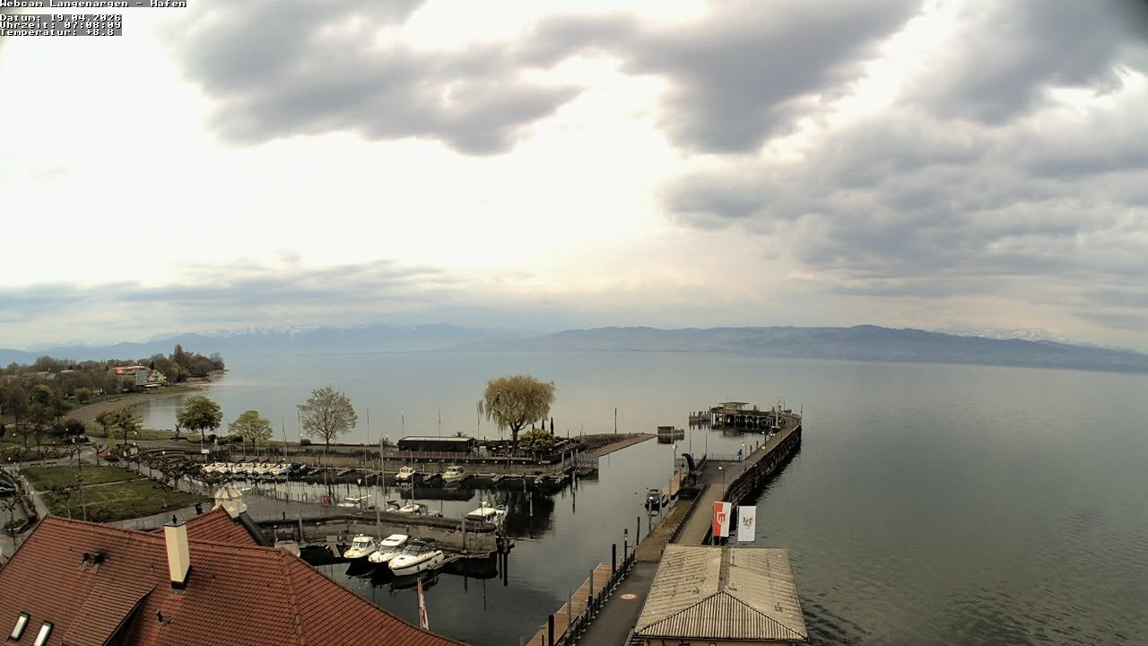 Archiv Foto Webcam Bodensee: Gemeindehafen Langenargen