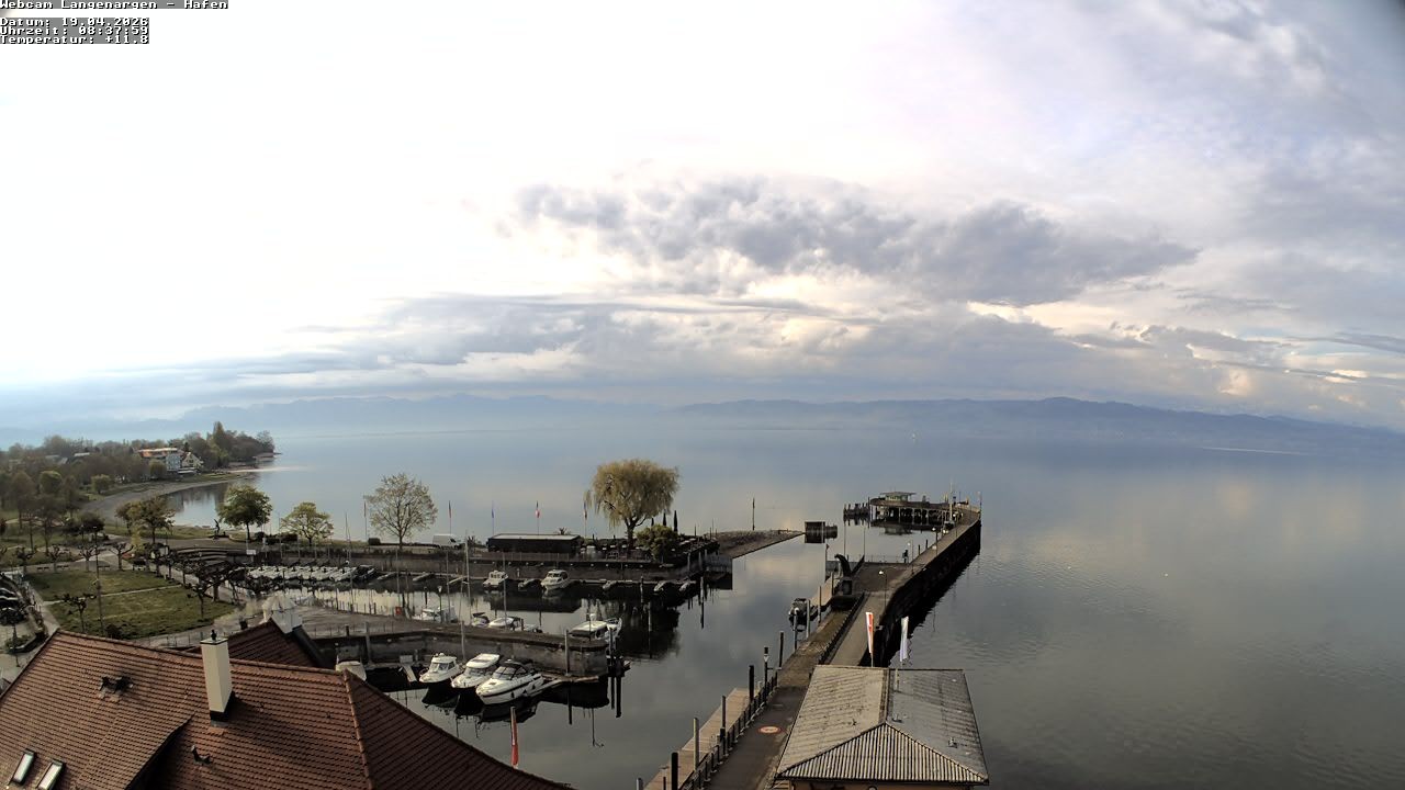 Archiv Foto Webcam Bodensee: Gemeindehafen Langenargen
