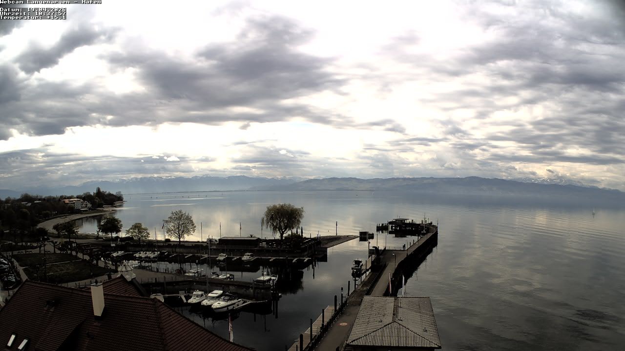Archiv Foto Webcam Bodensee: Gemeindehafen Langenargen