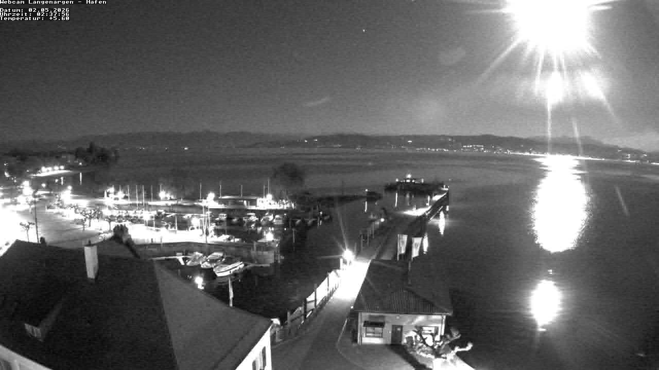 Archiv Foto Webcam Bodensee: Gemeindehafen Langenargen