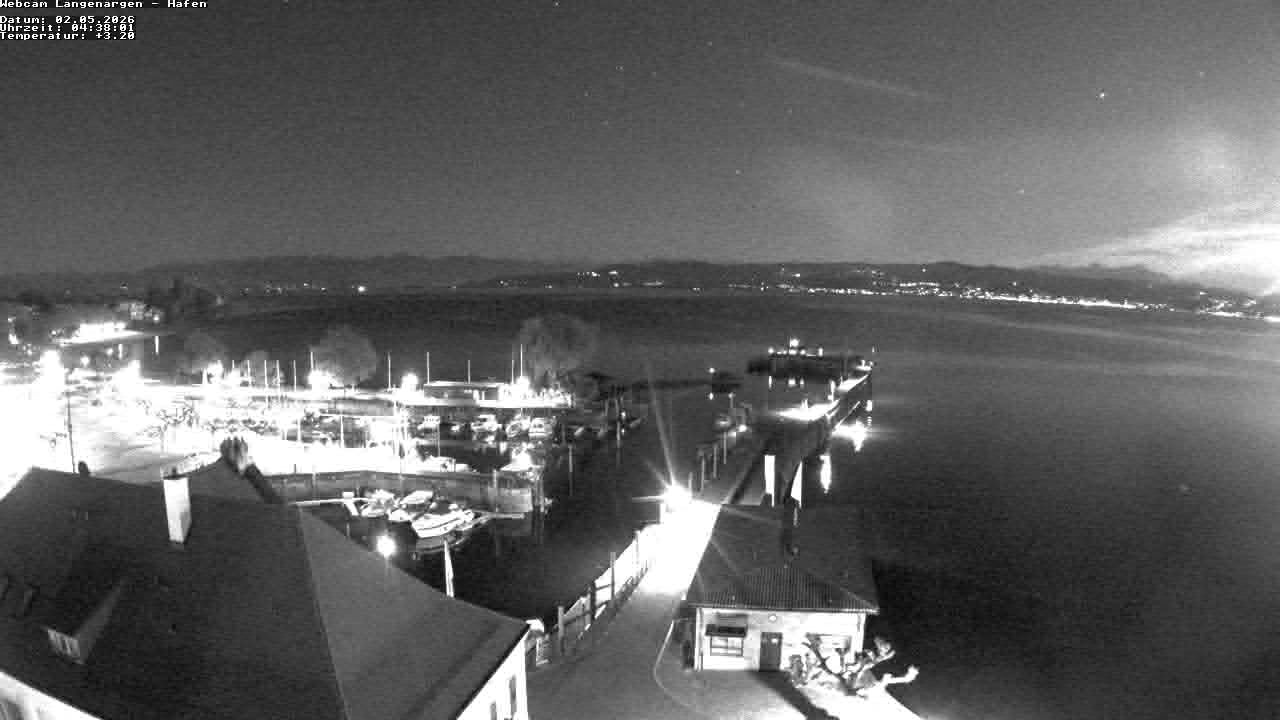 Archiv Foto Webcam Bodensee: Gemeindehafen Langenargen