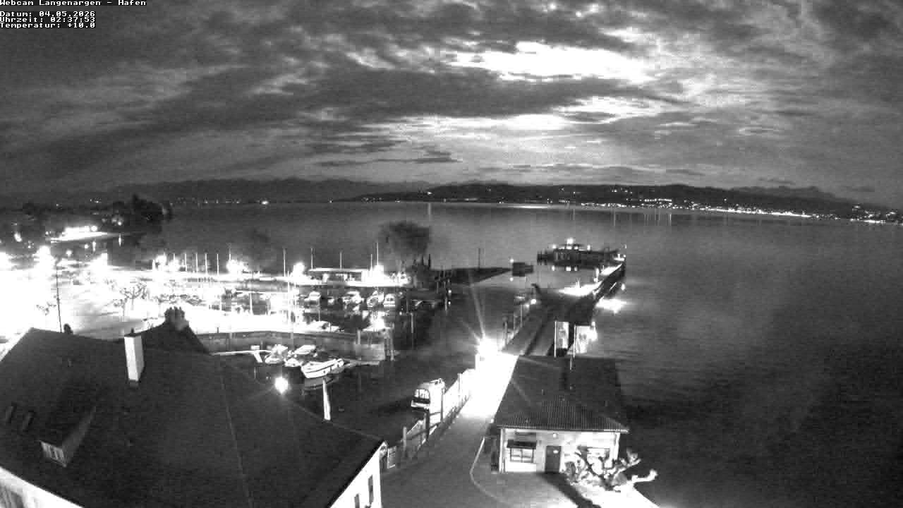 Archiv Foto Webcam Bodensee: Gemeindehafen Langenargen