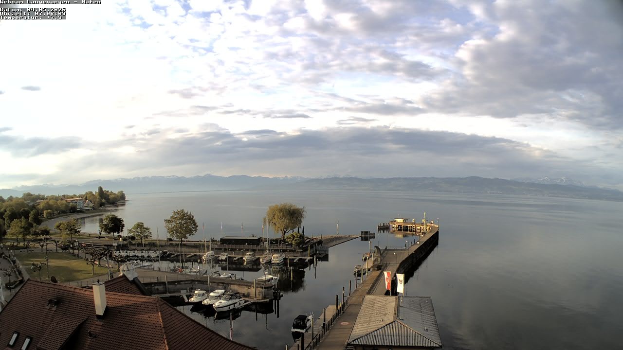 Archiv Foto Webcam Bodensee: Gemeindehafen Langenargen