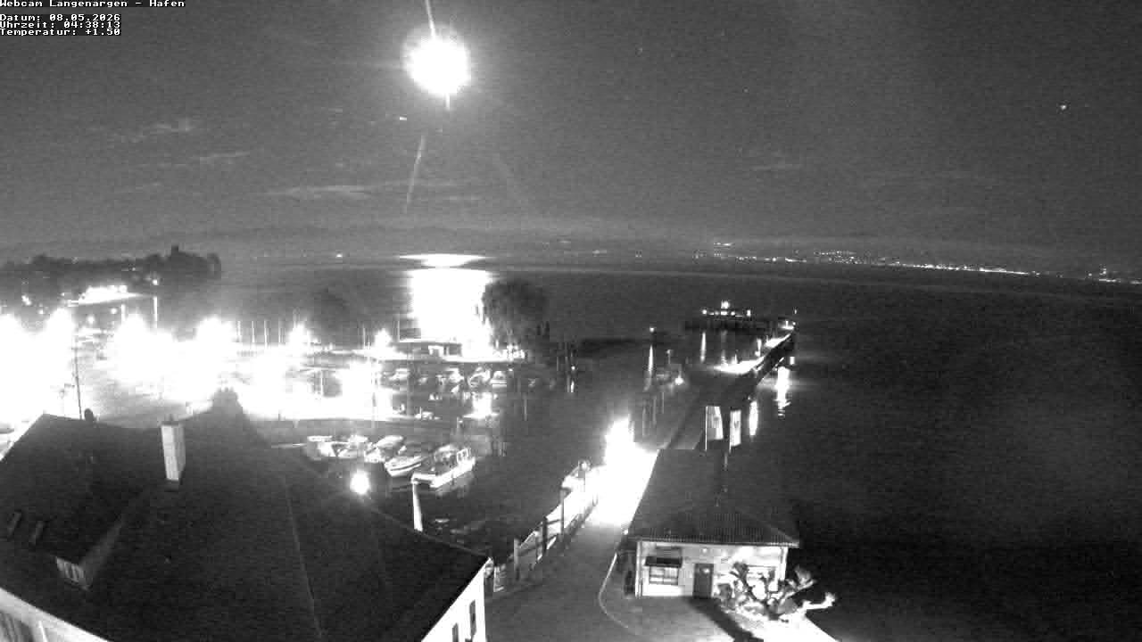 Archiv Foto Webcam Bodensee: Gemeindehafen Langenargen