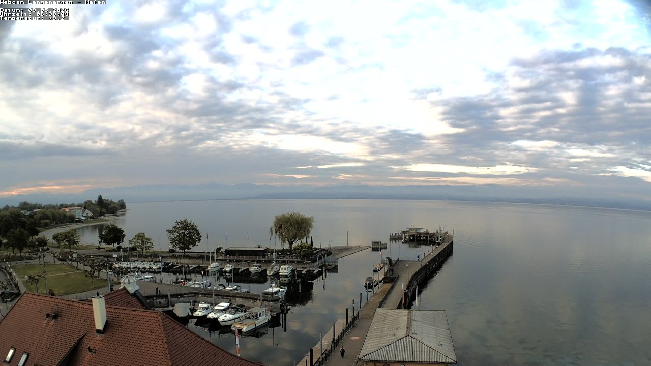 Archiv Foto Webcam Bodensee: Gemeindehafen Langenargen