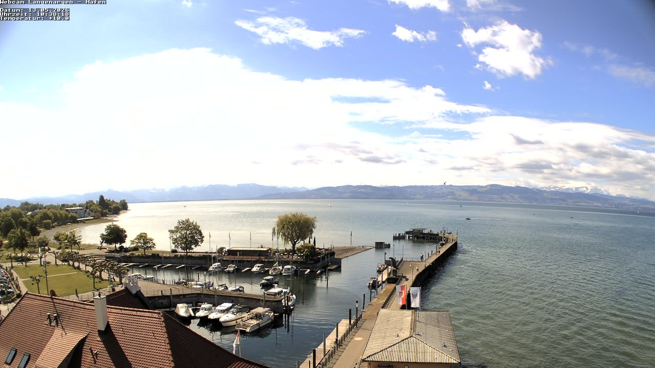 Archiv Foto Webcam Bodensee: Gemeindehafen Langenargen
