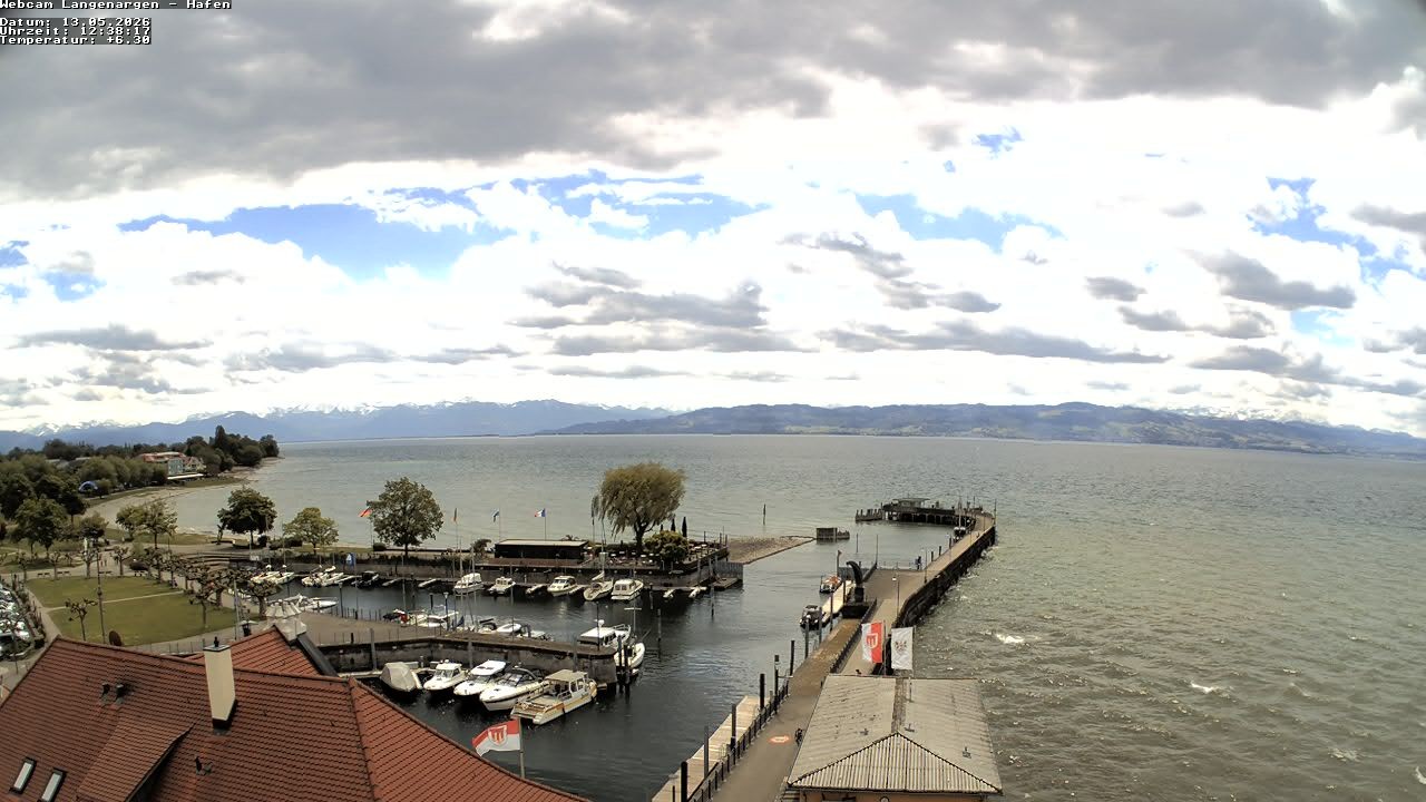 Archiv Foto Webcam Bodensee: Gemeindehafen Langenargen