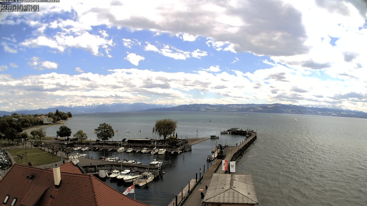 Archiv Foto Webcam Bodensee: Gemeindehafen Langenargen
