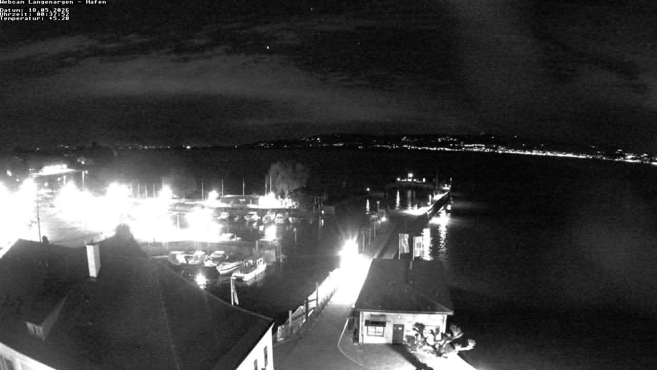 Archiv Foto Webcam Bodensee: Gemeindehafen Langenargen