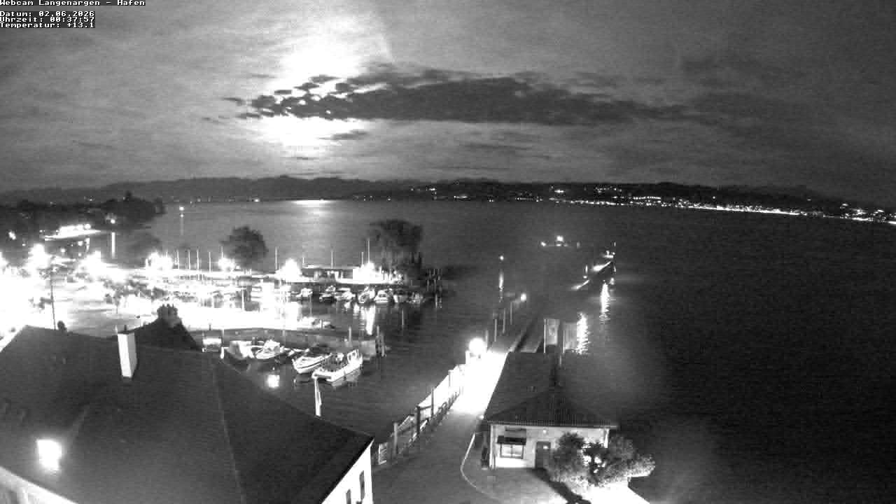 Archiv Foto Webcam Bodensee: Gemeindehafen Langenargen
