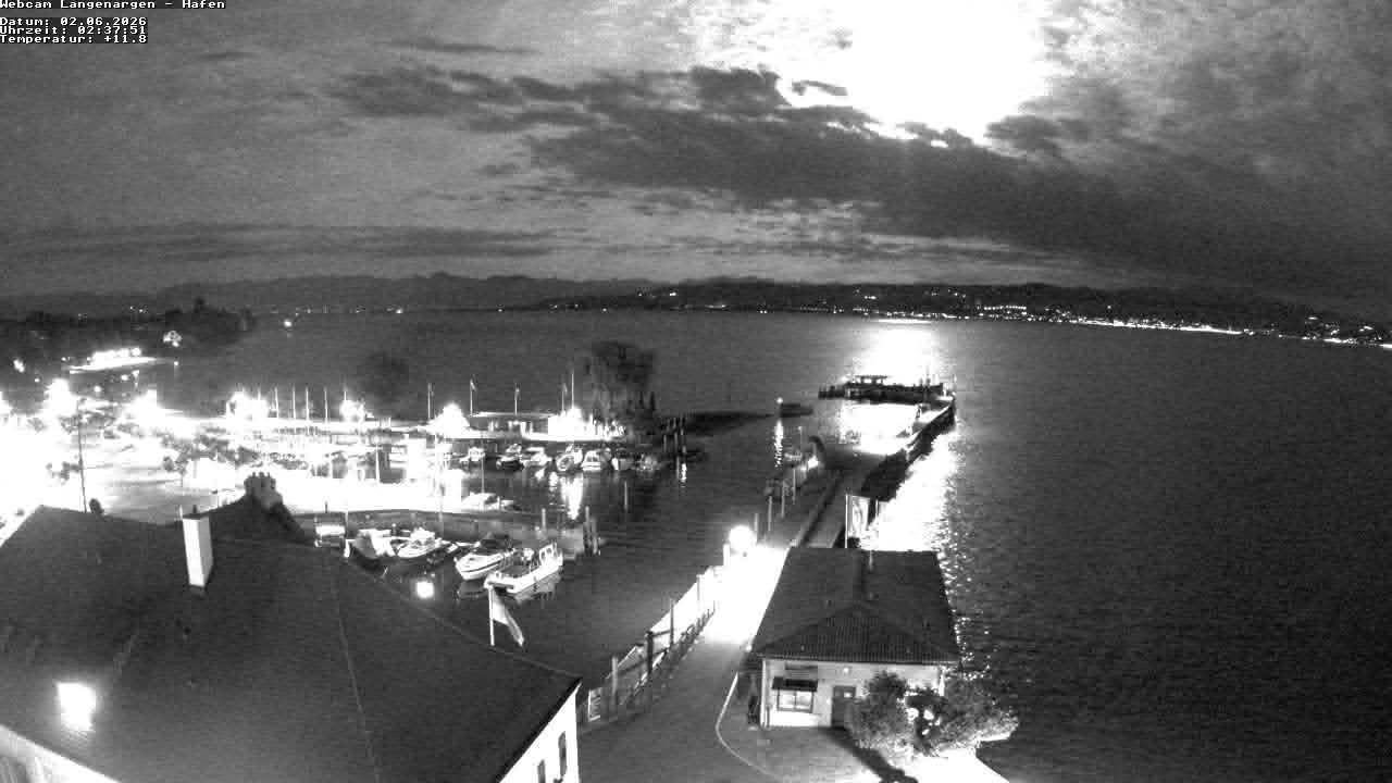 Archiv Foto Webcam Bodensee: Gemeindehafen Langenargen
