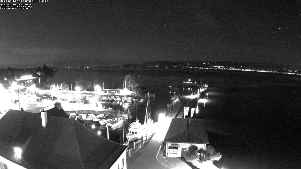 Archiv Foto Webcam Bodensee: Gemeindehafen Langenargen