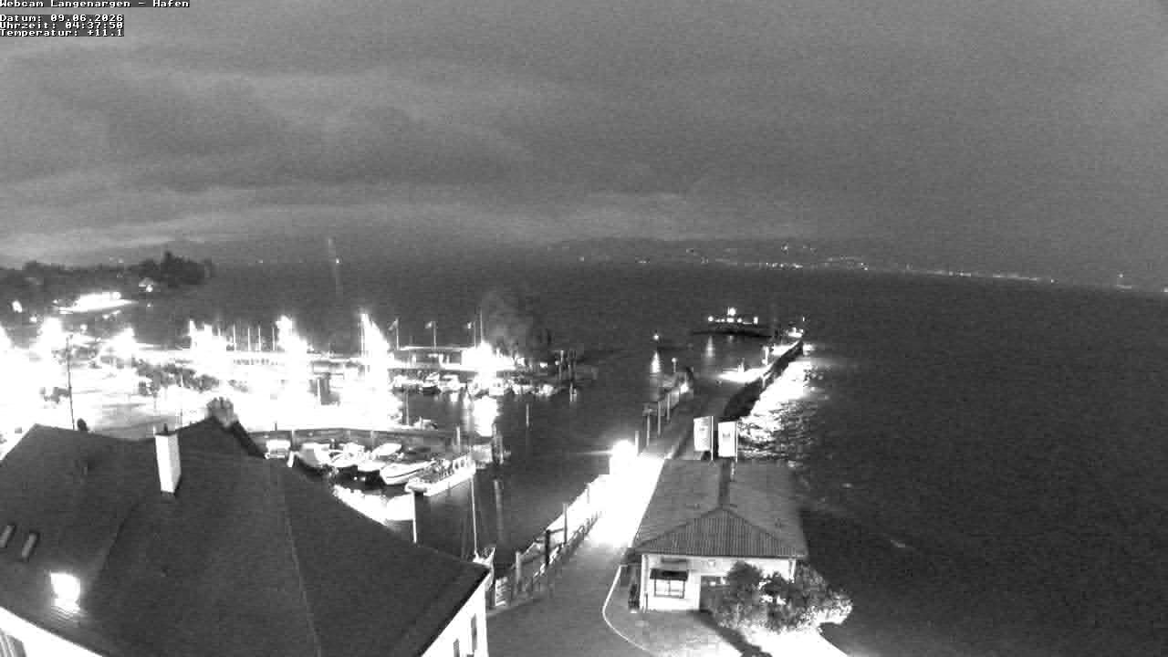 Archiv Foto Webcam Bodensee: Gemeindehafen Langenargen