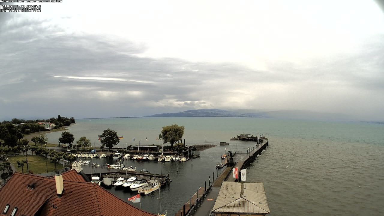 Archiv Foto Webcam Bodensee: Gemeindehafen Langenargen