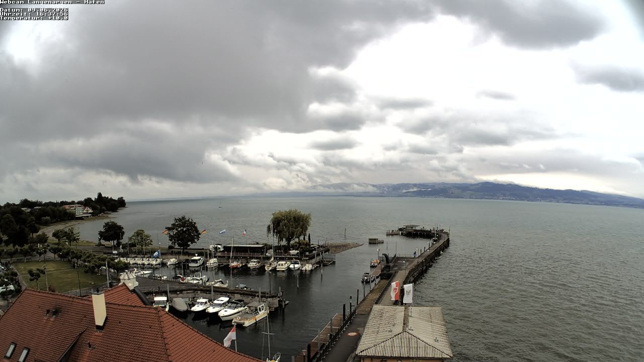 Archiv Foto Webcam Bodensee: Gemeindehafen Langenargen