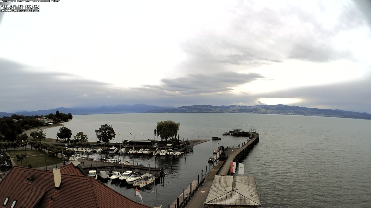 Archiv Foto Webcam Bodensee: Gemeindehafen Langenargen