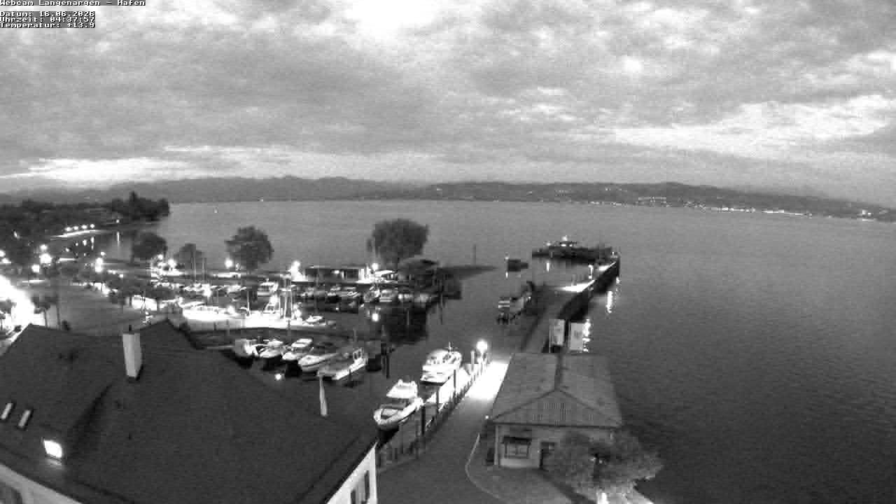Archiv Foto Webcam Bodensee: Gemeindehafen Langenargen