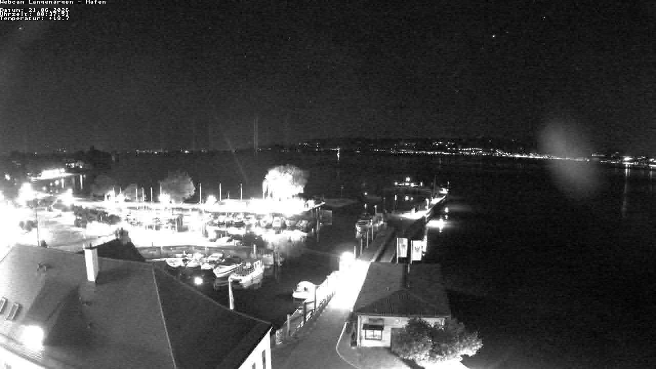Archiv Foto Webcam Bodensee: Gemeindehafen Langenargen