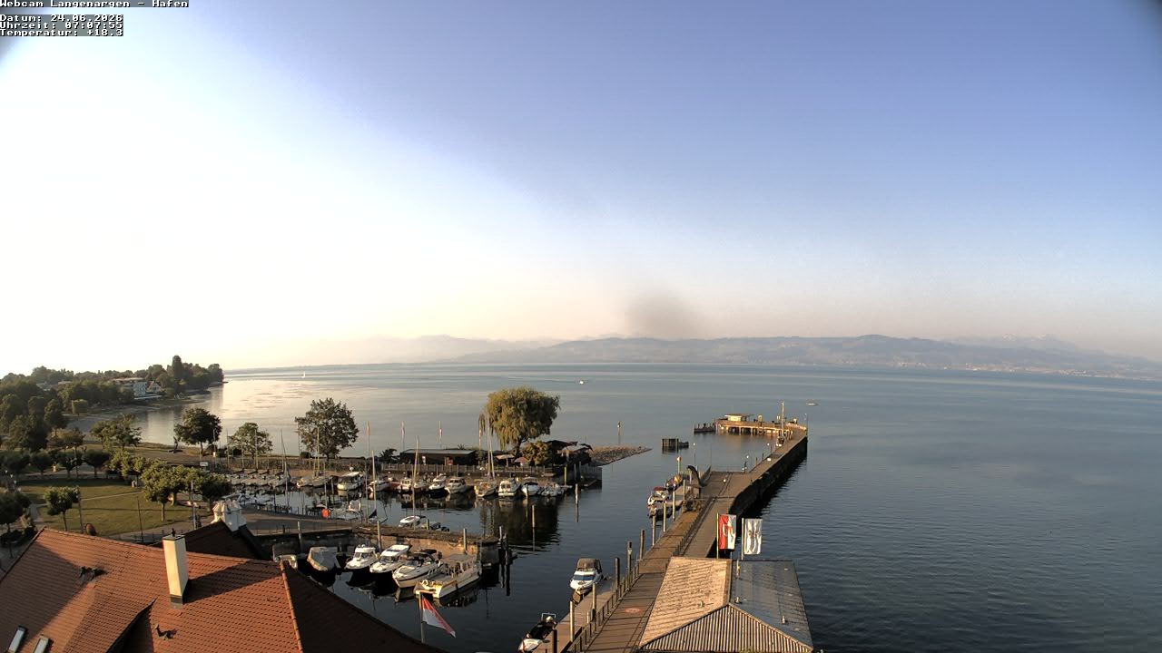 Archiv Foto Webcam Bodensee: Gemeindehafen Langenargen