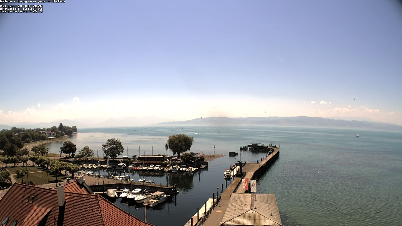 Archiv Foto Webcam Bodensee: Gemeindehafen Langenargen