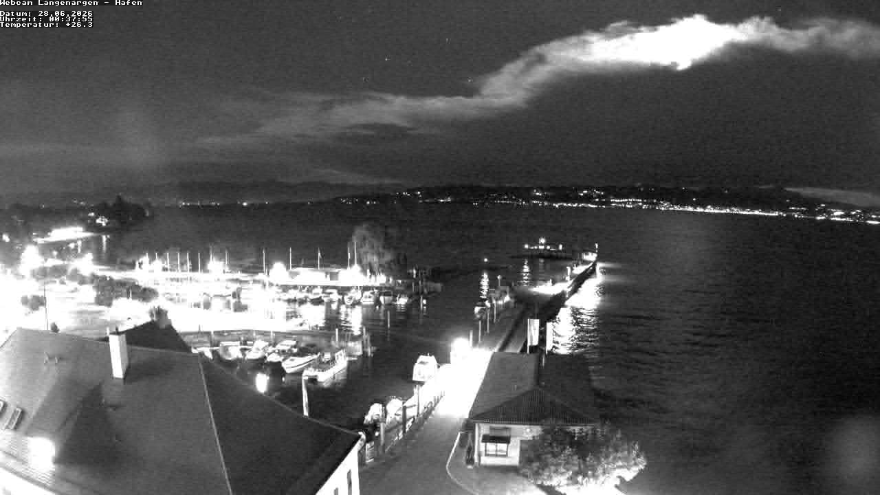 Archiv Foto Webcam Bodensee: Gemeindehafen Langenargen