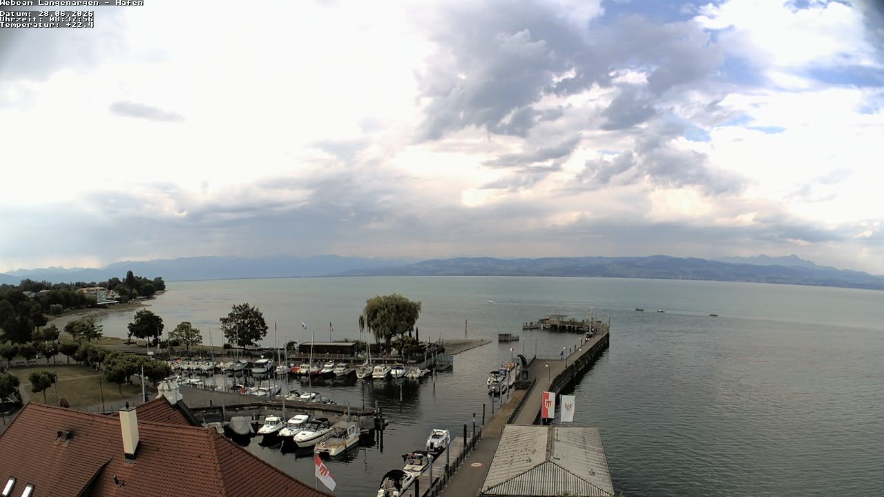Archiv Foto Webcam Bodensee: Gemeindehafen Langenargen