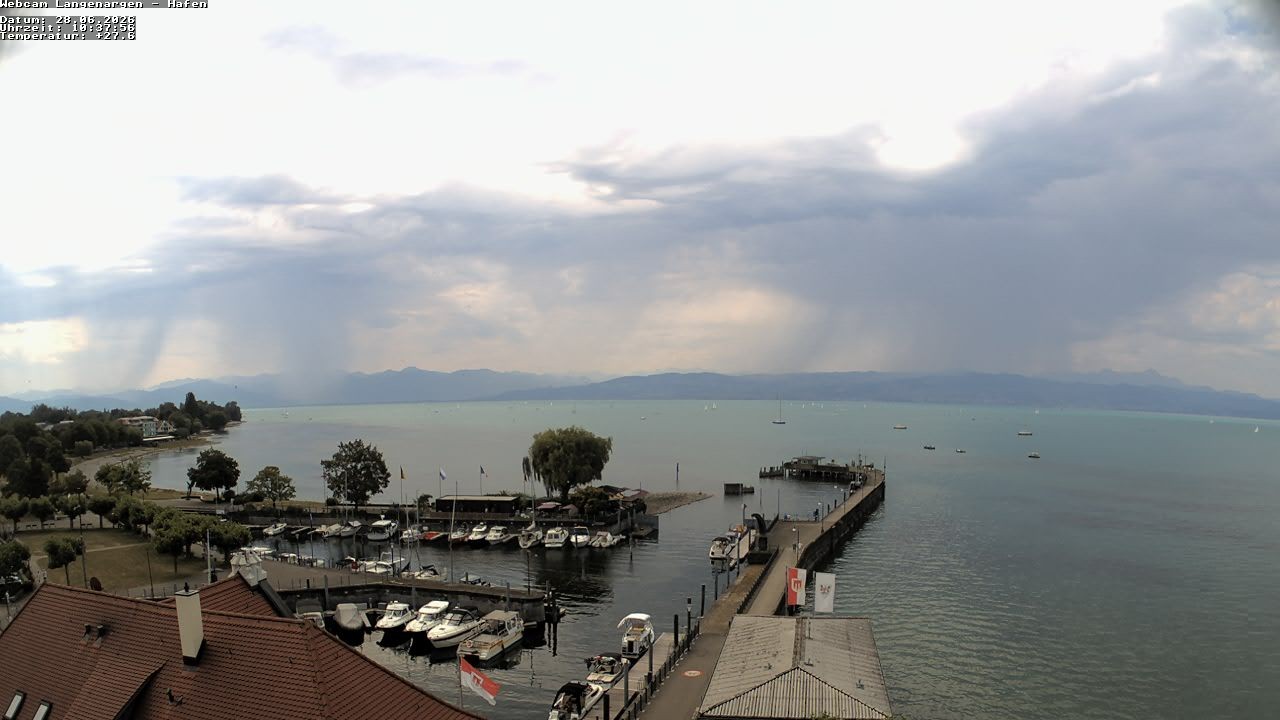 Archiv Foto Webcam Bodensee: Gemeindehafen Langenargen