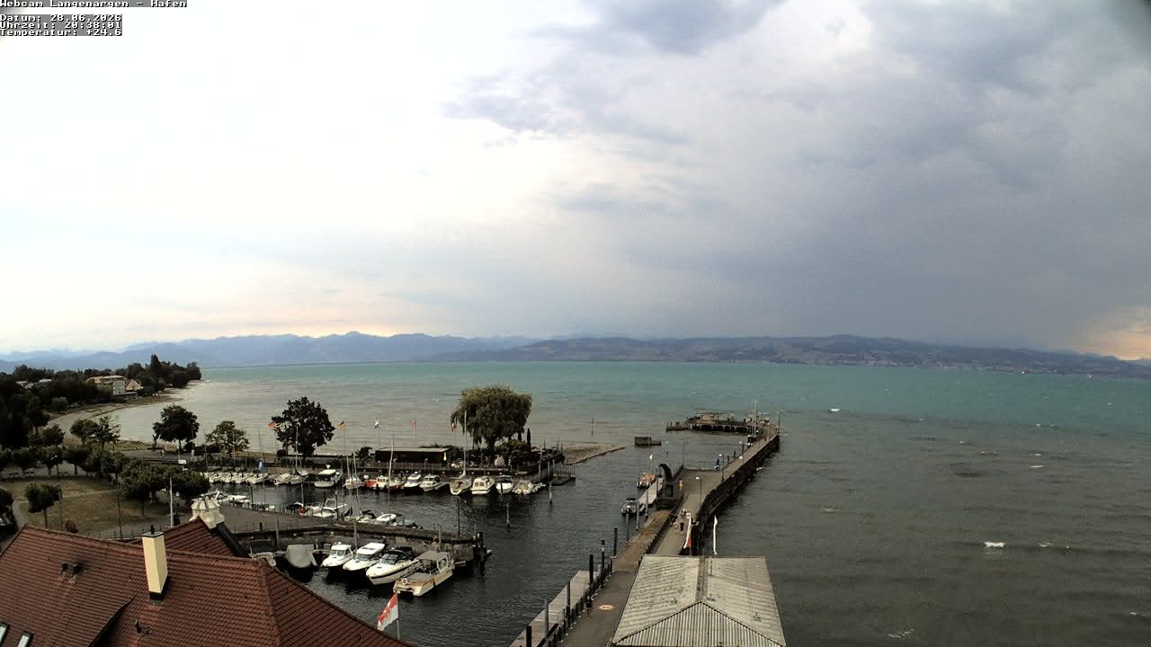 Archiv Foto Webcam Bodensee: Gemeindehafen Langenargen