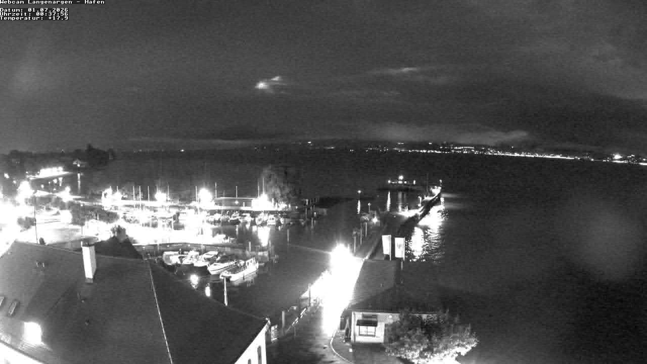 Archiv Foto Webcam Bodensee: Gemeindehafen Langenargen